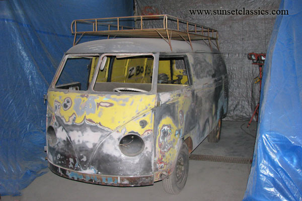 Talk about some cool patina This is a nice solid VW Panel Van