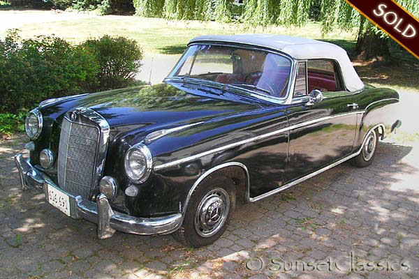We have a rare classic 1959 Mercedes 220S Convertible for sale