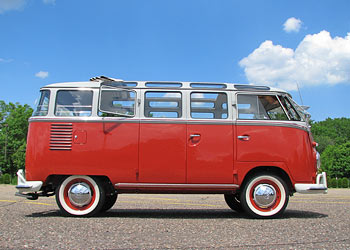 How do you determine the value of a vintage VW bus?