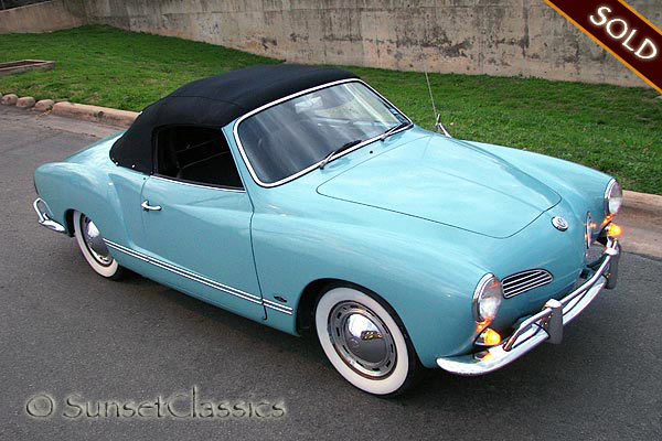 I have another rare opportunity to sell a 1964 VW Karmann Ghia Convertible