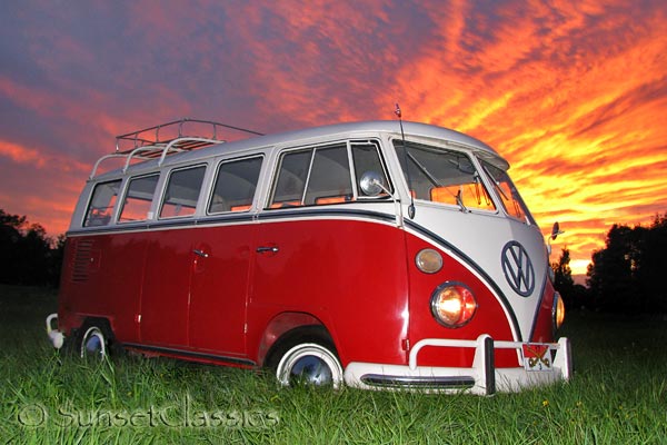 Fast fun 13window VW Bus barn find This 9 Passenger Van Sports a 1950cc