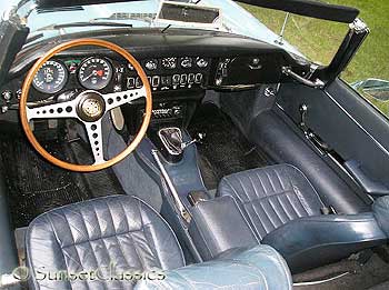 1970 Jaguar XKE II e-type interior