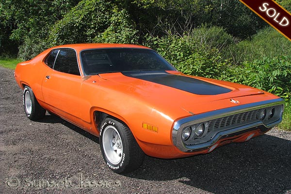 Here is a 1971 Plymouth Road Runner for sale This is the first year of the 