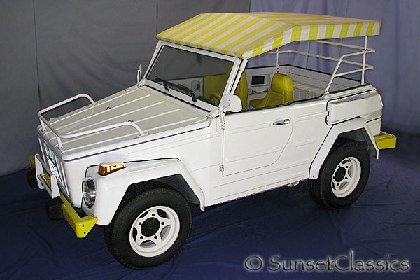 This 1973 two door Acapulco VW Thing was featured in Dune Buggies and Hot 