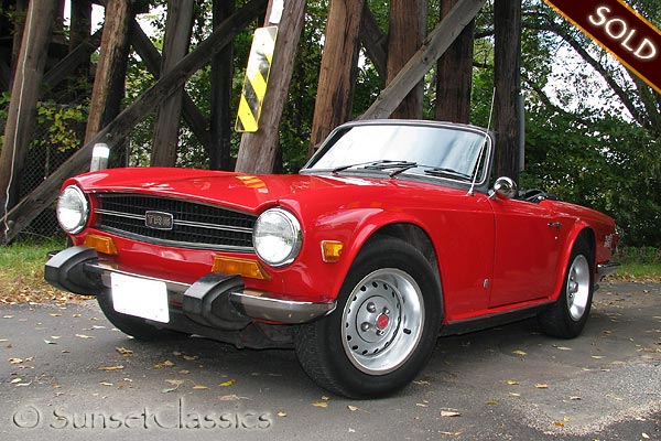 Here is a beautiful British classic Triumph TR6 for sale