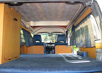 1974 VW Bus Pop-Top Camper Interior