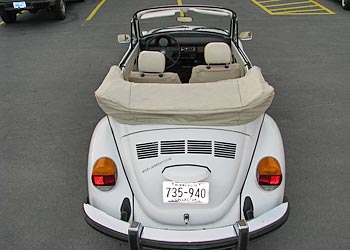 1977 VW Beetle Convertible Rear