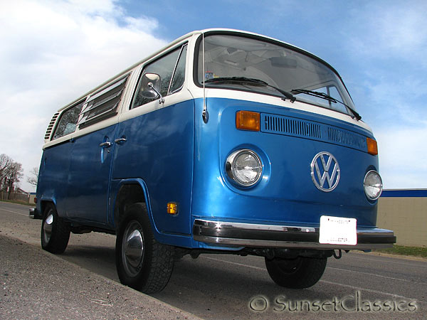 This Classic 1977 VW Passenger Bus has Sold Rebuilt engine new paint