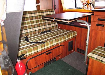 1977 VW Westfalia Camper Bus Interior