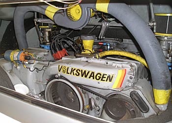 1977 VW Westfalia Camper Van Engine