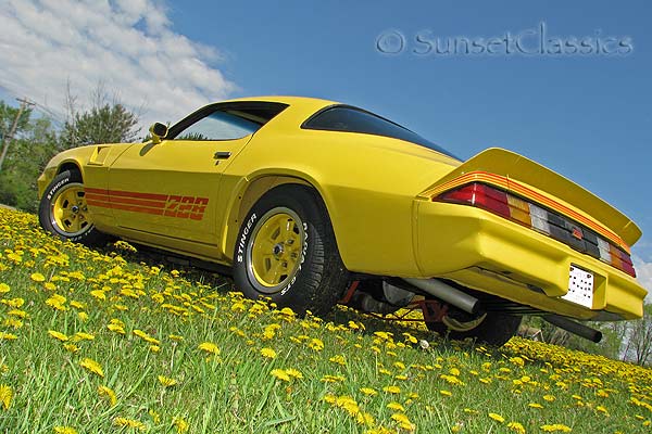 1980 z28 chevy camaro yellow