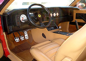 hand built 1986 Ferrari Testarossa Interior