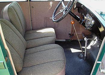 1929 Ford Model A Tudor Interior