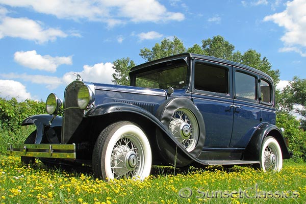 Our Blue 1931 Chevrolet Deluxe Drivers Side Front