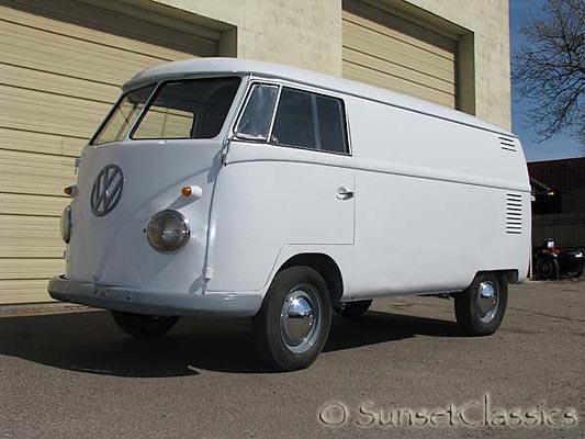 1956 VW bus painted