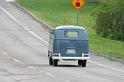 1959 VW Double Door Panel Van Driving Away