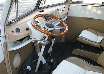 1964 21 Window Deluxe VW Bus Interior