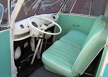 1965 21 Window VW Bus Interior