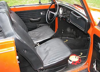 1970 VW Beetle Convertible Interior