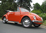 1970 Clementine Orange VW Beetle Convertible