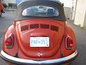 1971 VW Super Beetle Convertible Rear