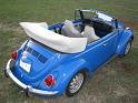 1972 VW Super Beetle Convertible Top Down