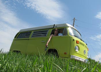 1974 VW Westfalia Pop-Top Bus