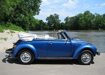 1978 VW Bug Convertible for Sale: Nice Blue/White Combo