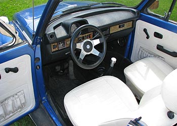 1978 VW Bug Convertible Interior