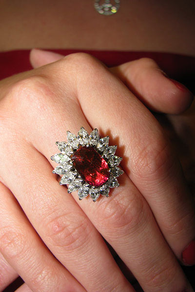 Ruby Diamond Ring Close-Up