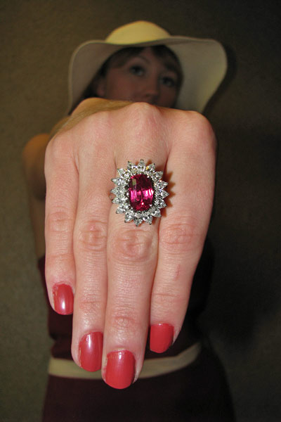 Thai Ruby Diamond Ring