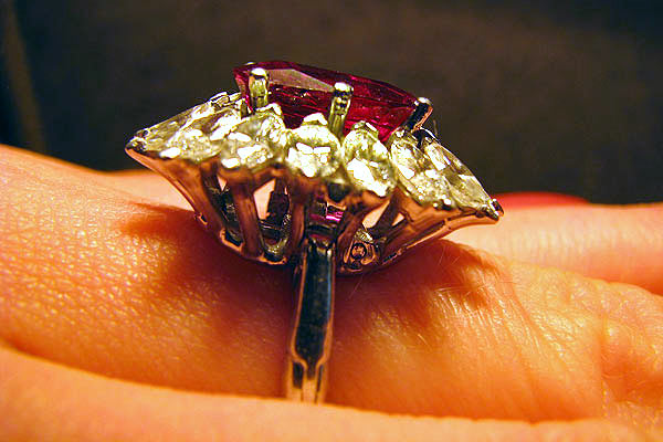 Ruby Diamond Ring Close-Up